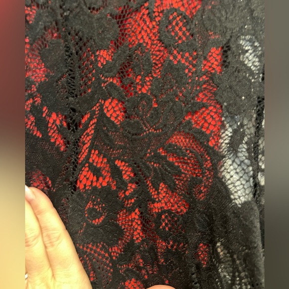 EVIL CHEERLEADER LACE DRESS 2.0 Size Med. EUC. With 2 bonus shiny body suits - Picture 8 of 15